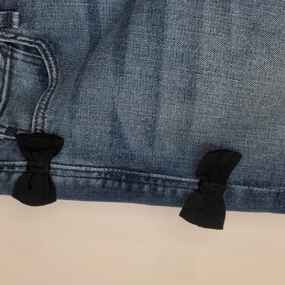 𝅺MCGUIRE Anthropologie Newton Skinny Bow Jeans 26 - Picture 9 of 12